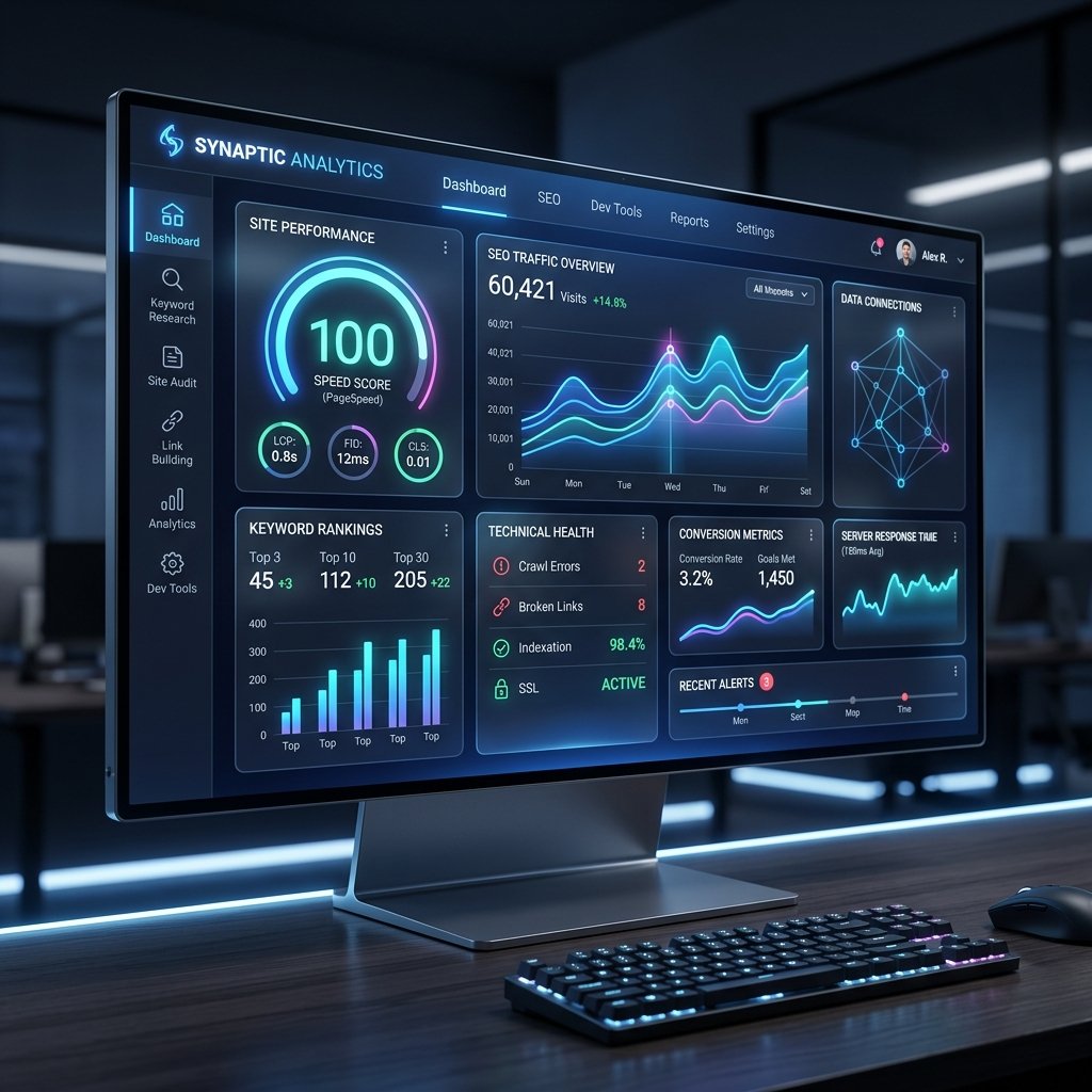 Altstag Web Development Dashboard & Core Web Vitals 100 Performance Showcase